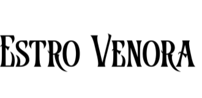 Estro Venora Font Preview