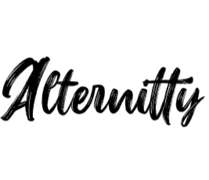 Alternitty Brush Font Preview