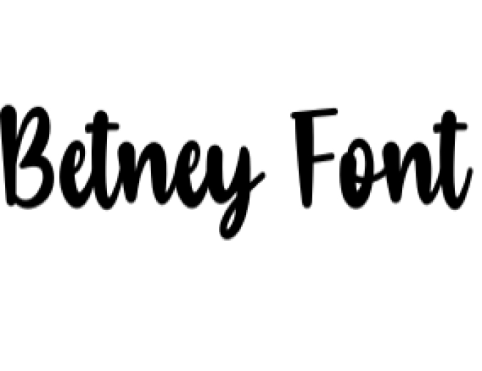 Betney Font Preview
