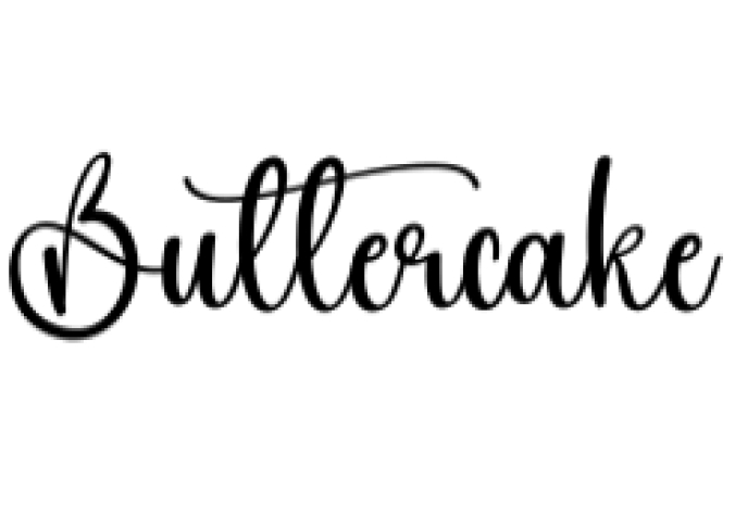 Buttercake Font Preview