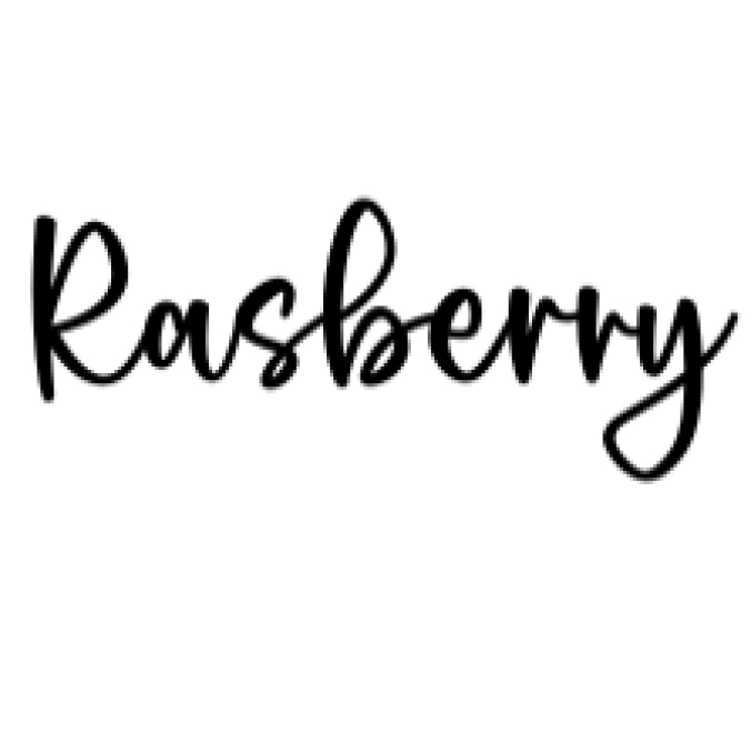 Rasberry Font Preview
