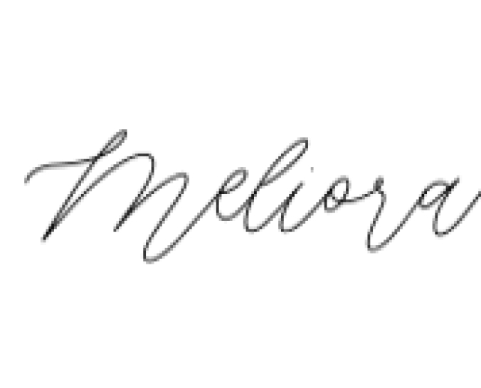 Meliora Font Preview