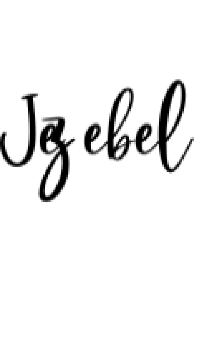 Jezebel Font Preview