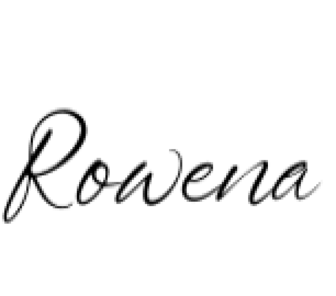 Rowena Script Font Preview