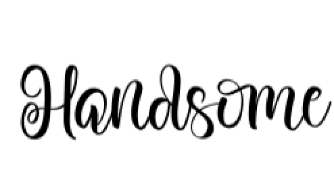 Handsome Font Preview