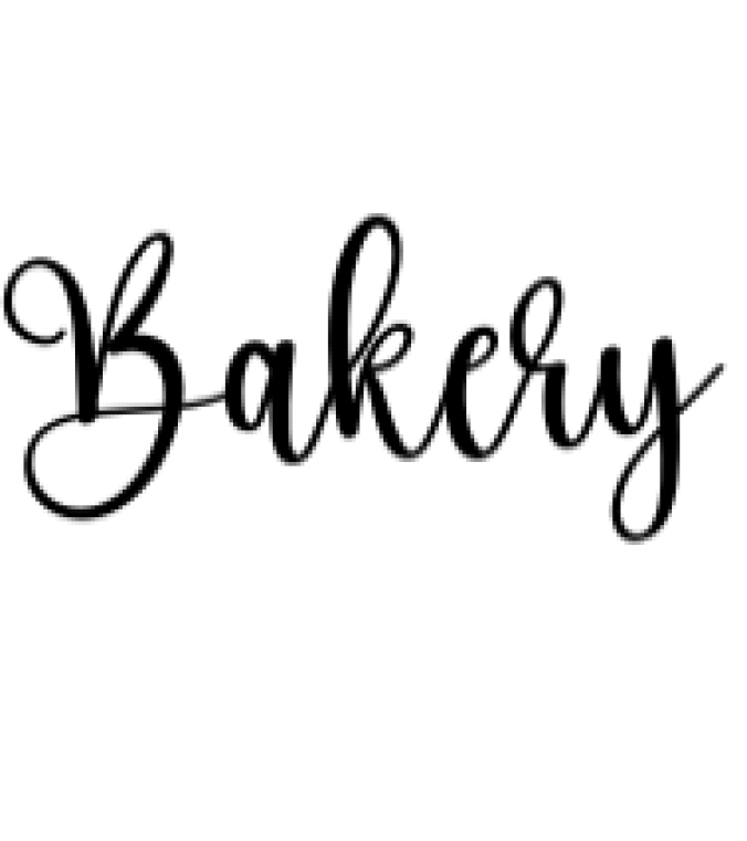 Bakery Font Preview