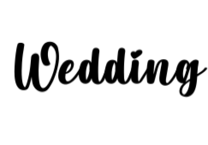 Wedding Font Preview