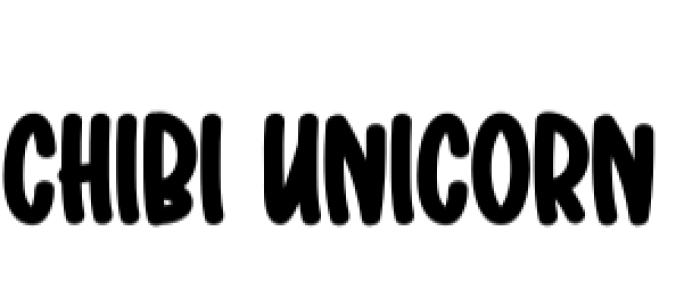 Chibi Unicorn Font Preview