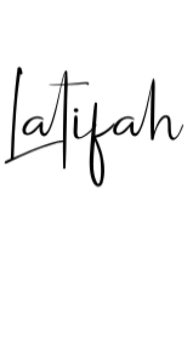 Latifah Font Preview