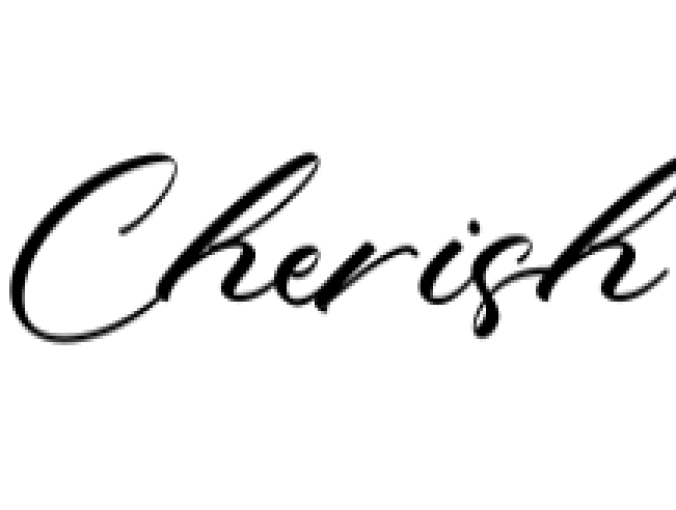 Cherish Font Preview