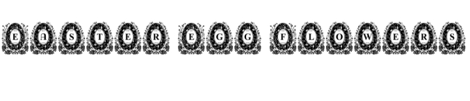 Easter Egg Flowers Font Preview
