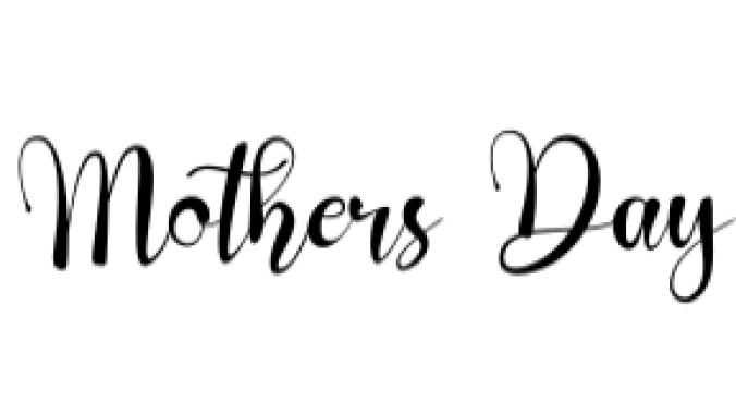 Mothers Day Font Preview