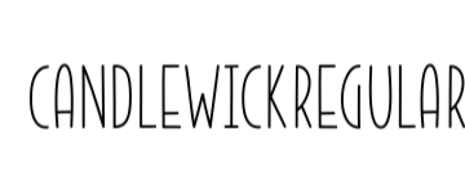 Candlewick Font Preview