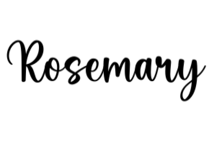 Rosemary Font Preview