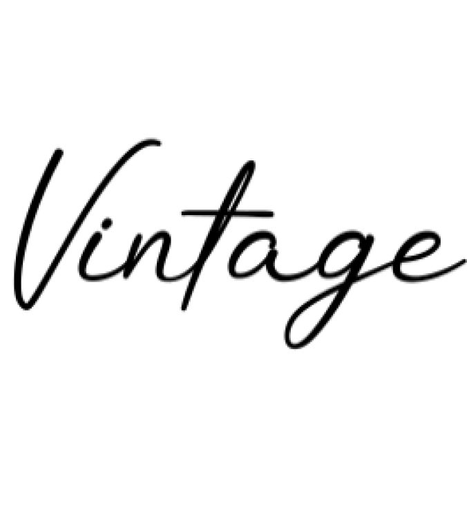 Vintage Font Preview