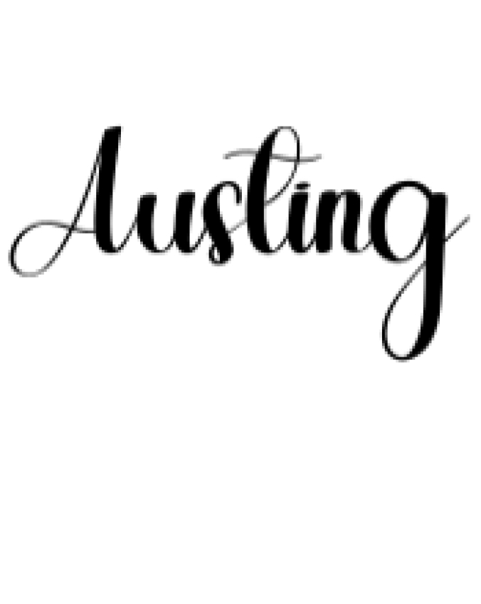 Austing Font Preview
