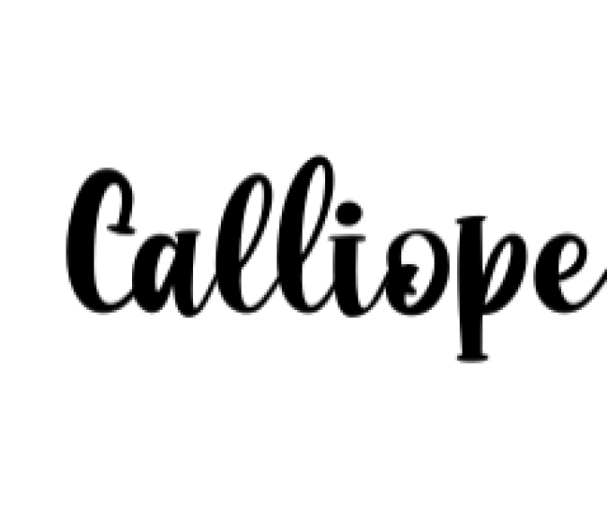 Calliope Font Preview