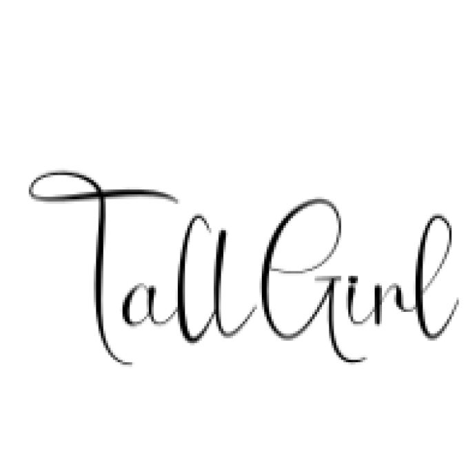 Tall Girl Font Preview