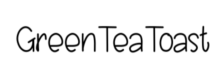 Green Tea and Toast Font Preview