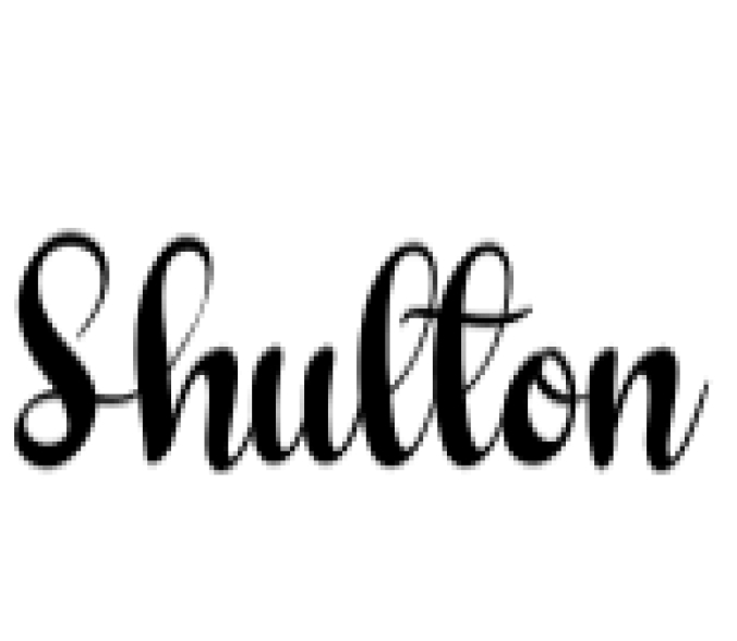 Shulton Font Preview