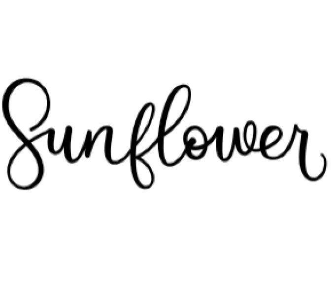 Sunflower Font Preview