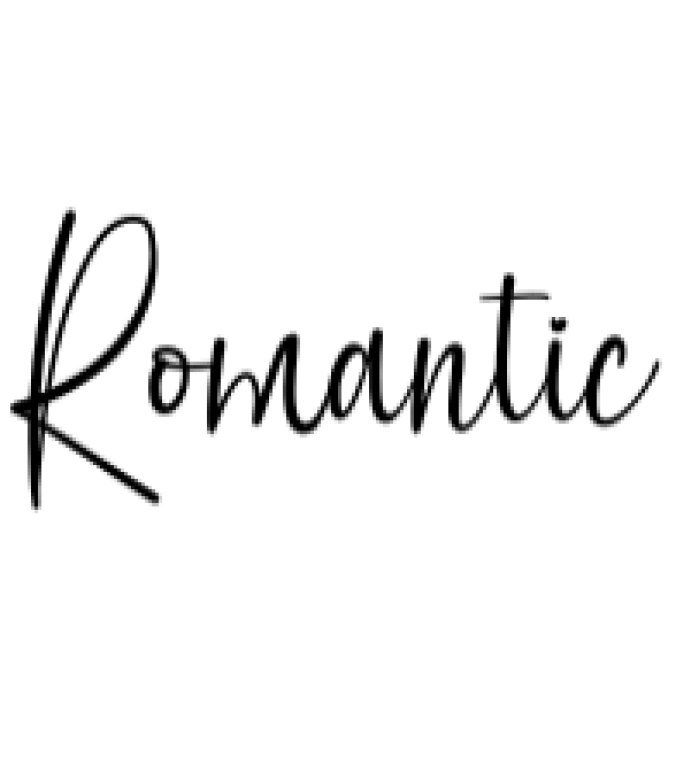 Romantic Font Preview