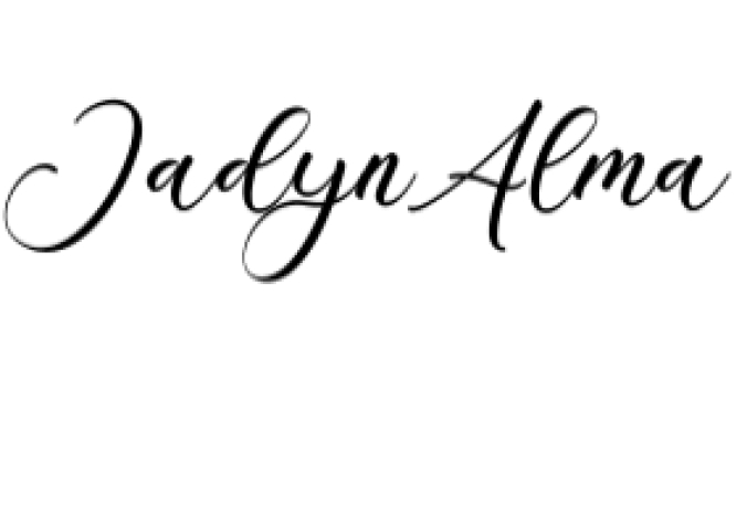 Jadyn Alma Font Preview