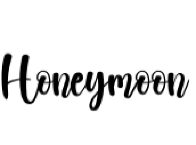 Honeymoon Font Preview