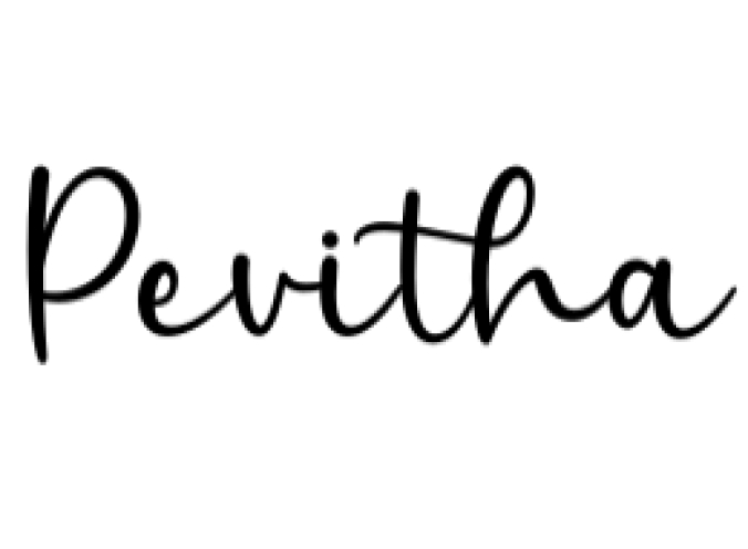 Pevitha Font Preview