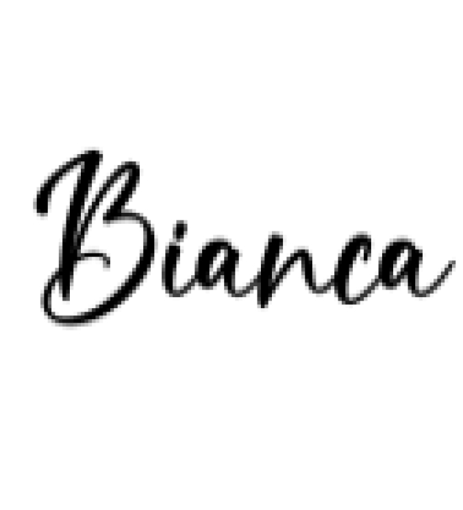 Bianca Font Preview