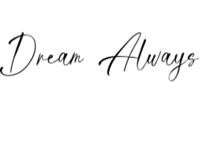 Dream Always Font Preview