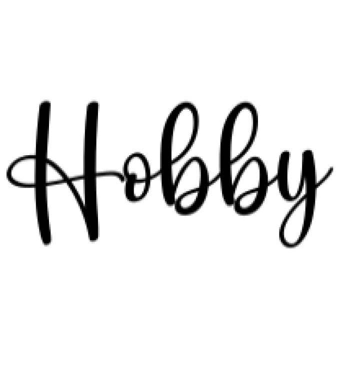 Hobby Font Preview