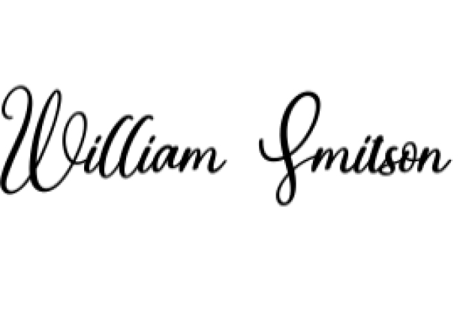 William Smitson Font Preview