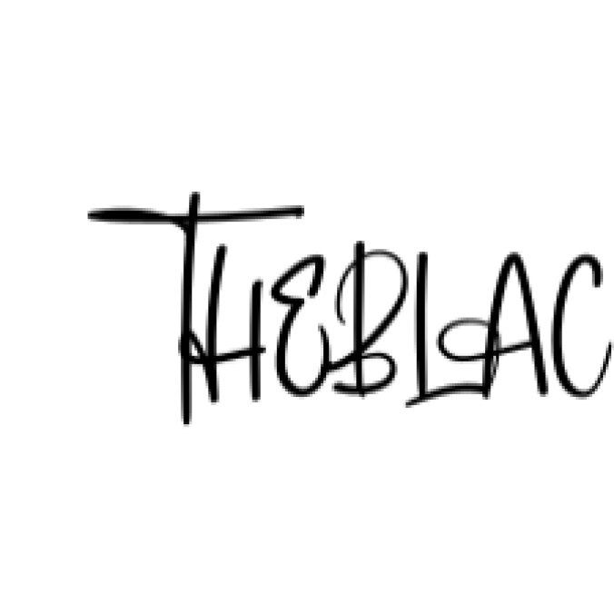 The Black Font Preview