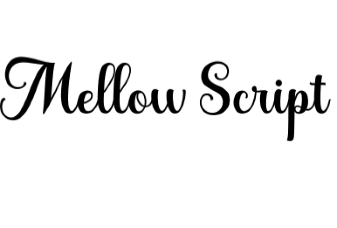 Mellow Script Font Preview