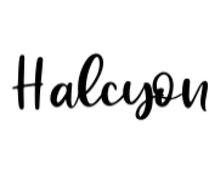 Halcyon Font Preview