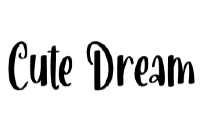 Cute Dream Font Preview