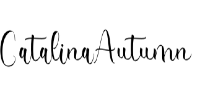 Catalina Autumn Font Preview