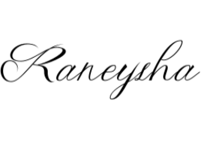 Raneysha Font Preview