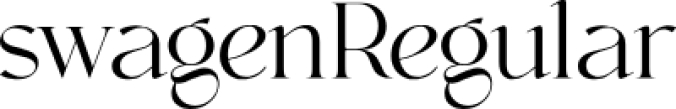 Swagen aesthetic Font Preview