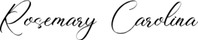 Rosemary Carolina Font Preview