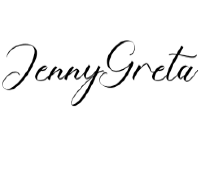 Jenny Greta Font Preview