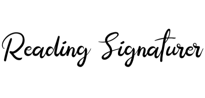 Reading Signature Font Preview