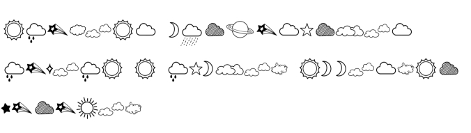 Sky Doodle Font Preview