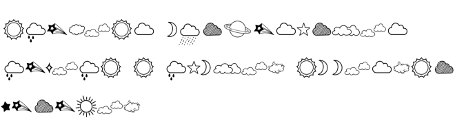 Sky Doodle Font Preview