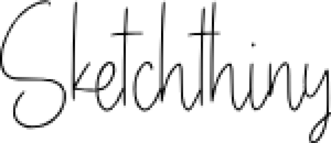 Sketchthiny Font Preview
