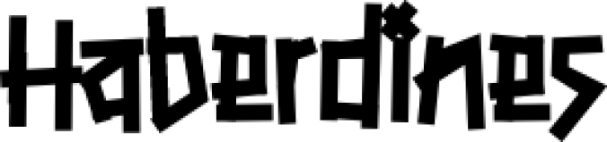 Haberdines Font Preview