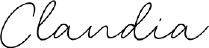 Clandia Monoline Scrip Font Preview
