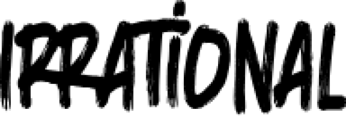 Irrational Font Preview