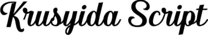 Krusyida Scrip Font Preview